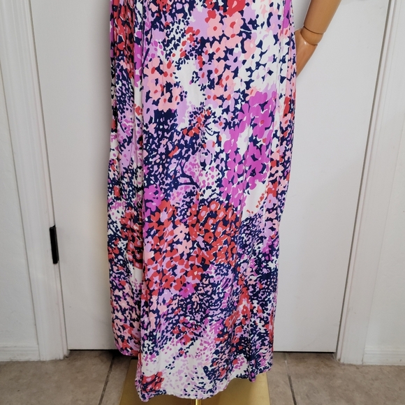 Rails Constance Purple Gardenia Resort Vacation Spring Floral Dress Size Medium - Picture 9 of 15